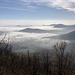 Milešovka - Ausblick am Gipfel in etwa südliche Richtung. Foto vom 26.10.2019.
