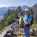 Sepp und Urs auf der Luegi 1574m mit herrlichem Blick ins Seeztal und zum Walensee anlässlich unseres Klassentreffens am 19.7.2019