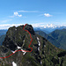 Pedum von NE: hinten Rimpfischhorn bis Monte Rosa