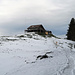 rutschiger Weg hinauf zum Berggasthaus Hochhamm