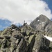 In der Mitte das Gipfelkreuz des Bergseeschijen, dahinter der Schijenstock 3161m 