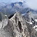 Vom Aufstieg zur Großen Löffelspitze sehen die beiden Gipfel so aus.