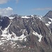 Zoomaufnahme in nördliche Richtung; rechts der Bildmitte im Vordergrund (unten) Punta Gerlach, der letzte Gipfel der Walliser Alpen, den ich dieses Jahr bestieg.