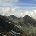 Die Zillertaler Alpen sind leider in Wolken.