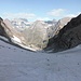 Ich muss auf dem Gletscher mehr als 200hm absteigen.