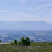 Le panorama du Salève en direction du Mont Blanc et des Bauges