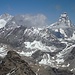 Dent d'Herens und Matterhorn im Zoom