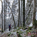 ...und zählen ganz brav von der hintersten Route drei zurück :-D Wie auf der Topo ersichtlich - dummerweise waren wir im falschen Bereich, da wir nur die Topo des Sektor A hatten ;-)