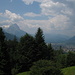 Aussicht von der Gamshütt'n auf Zugspitze und Garmisch-Partenkirchen