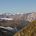 Blick hinüber zu den Stubaier Alpen, ganz rechts der Pflerscher Tribulaun