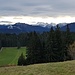 Blick in östlichen Allgäuer Alpen mit dem Geishorn