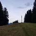 Gipfelkreuz am Burgkranzegger Horn, die beste Aussicht hat man etwas unterhalb
