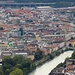 Blick hinab auf die Stadt am Inn