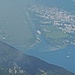 Zoom zur Mündung der Maggia in den Lago Maggiore.