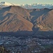 Colonna e San Martino con i borghi in valle ancora in ombra