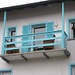 Nicht auf einer griechischen Insel sondern in Fosona gibt es diesen blauen Balkon.