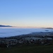 Das Nebelmeer über dem Zürichsee 
