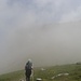 Der Ebenstein verhüllt sein Haupt in einer dichten Nebelsuppe