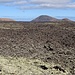 Vulcani e campo di lava.