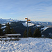 Sitzbank auf dem Weg zur Hochalp