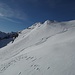 Blick zum ersten Gipfel der Tour, dem Rosserspitz