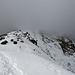 Prima di scendere diamo un ultimo sguardo alla vetta del Monte Generoso sempre ammantata di nubi.