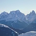 Zoomaufnahme in die Sextener Dolomiten