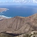 Playa de Famara dal Mirador "Penas del Chache", punto più alto di Lanzarote (m.670).