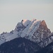 Zoomaufnahme von einem Berg der Lienzer Dolomiten (bei Sillian aufgenommen)