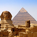 Sphinx mit Khafre Pyramide