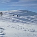 Hier liegt verblasener, bis über 40cm tiefer Pulverschnee.