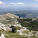 Im Aufstieg zum Sveti Jure - Rückblick. Im Hintergrund dürften das Vran- und Čvrsnica-Massiv (mit dem Pločno) in Bosnien und Herzegowina zu sehen sein.