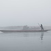 Rapti River und unser Boot zum Überqueren