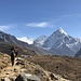 bei der Ankunft unserer nächsten Lodge in Dzongla (4830m) - immer noch auf Mont Blanc-Höhe ...