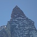 Spitze des Matterhorns im Zoom