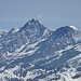 Mischabel und Alphubel im Zoom; links im Hintergrund Jungfrau.