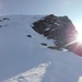 Der Hang der Roccia Nera ist bis ca. 40° steil, weswegen ich eher zu Fuß hinaufsteigen würde.