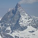 Ich habe einen tollen Blick zum Matterhorn.