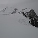 Rückblick zum Castor, über dem der Himmel grau ist