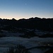 der Mond verabschiedet sich über Bruneck