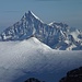 Das schöne Weisshorn und beide am 02.05.19 während einer Skitour bestiegenen Gipfel des Bishorns im Zoom