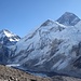 bereits wieder im Abstieg; Blick zurück zum Mount Everest
