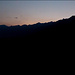Der Brienzergrat im letzten Licht des Tages von Brienzwiler aus gesehen.
