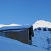 Der Wind hat die Berge "eingekleistert", was enorme Kontraste ergibt