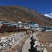 in Dingboche mit Blick auf den Lhotse