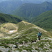 Im Aufstieg zum Pizzo Cramalina - unten links die Alpe del Lago