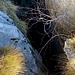 una grotta molto profonda sul versante sud del monte Fiocca