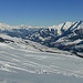 Impressions while skiing down towards Lumbrein.