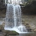 Der Wasserfall im Jonatobel ist heute sehr imposant