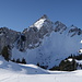 Blick von der obere Euschels zum Chörblispitz. 